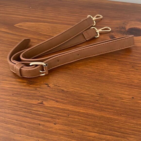 Brown Faux Leather Shoulder Strap - Picture 1 of 4